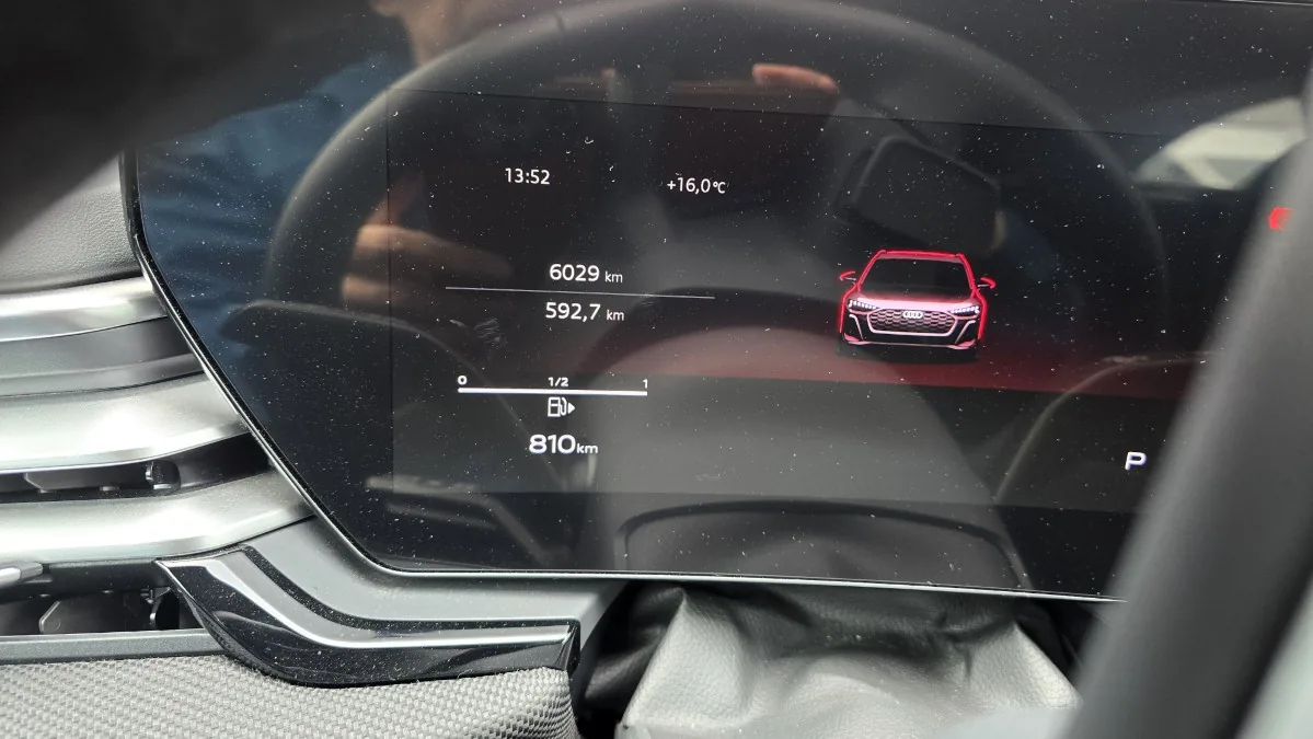 Audi A5 instrument cluster
