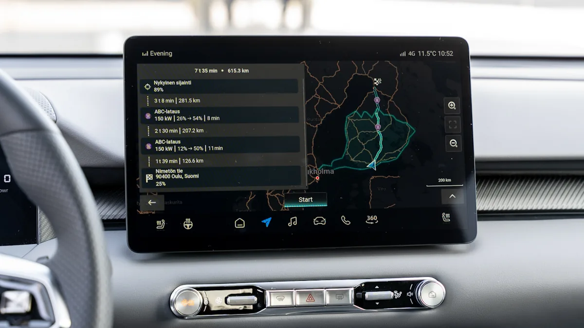 MGS5 EV centre display reittisuunnittelu 2025