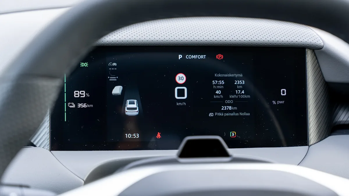 MGS5 EV instrument cluster 2025