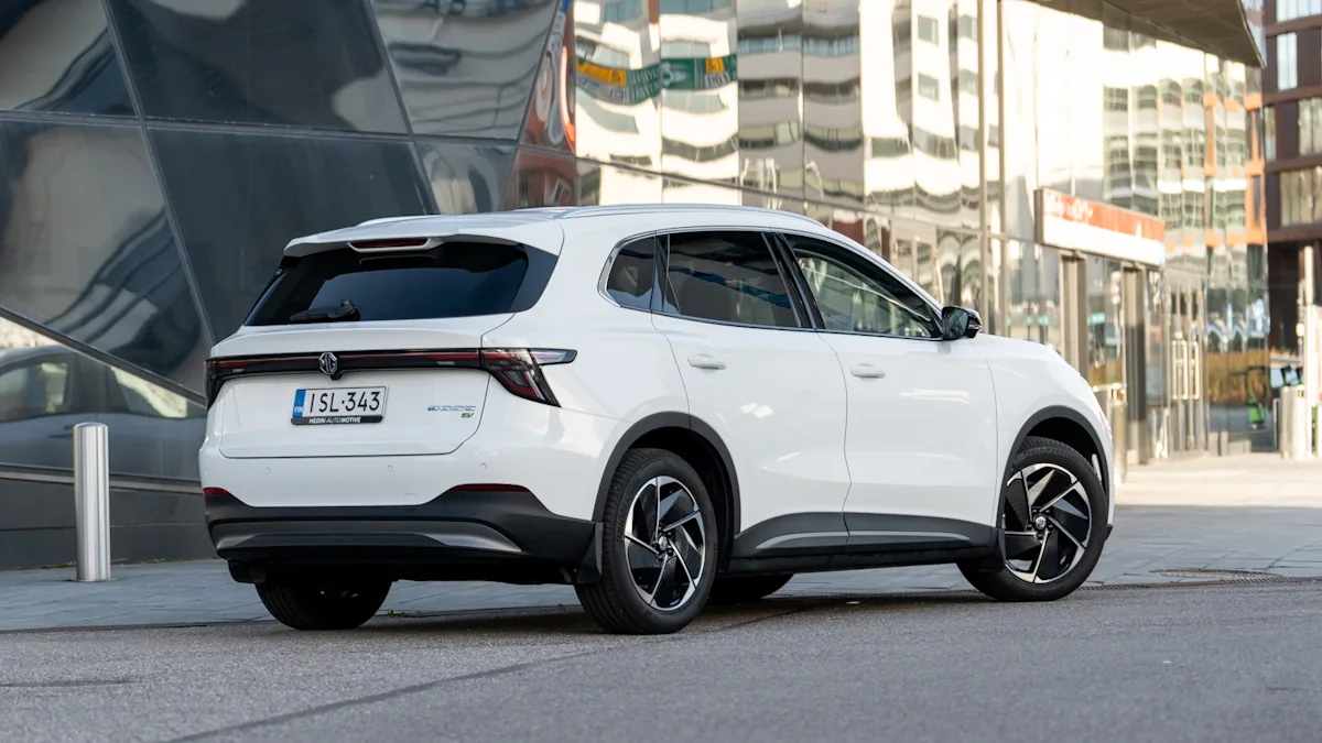 MGS5 EV rear angle 2025