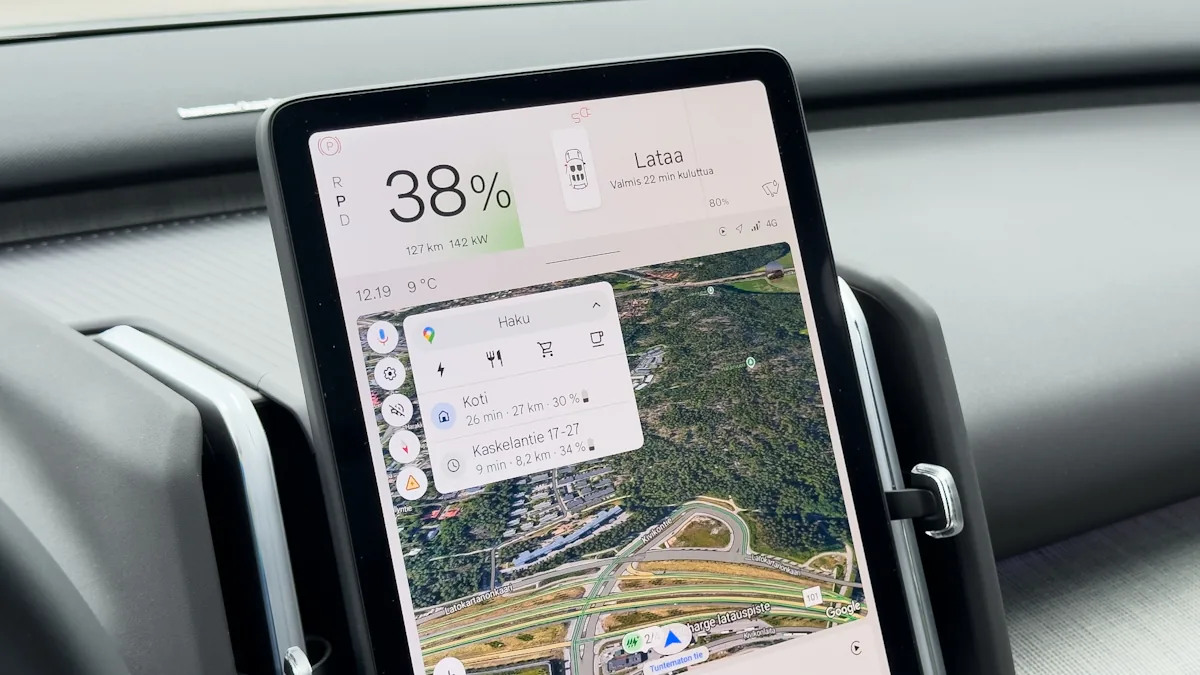 Volvo EX30 cross country centre display and charging power 2025